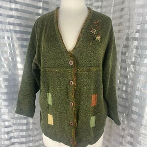 Eugen Klein Button Up Marino Wool Sweater